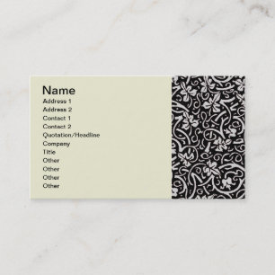 William Morris Grapevine Vine Leaf Pattern Business Card