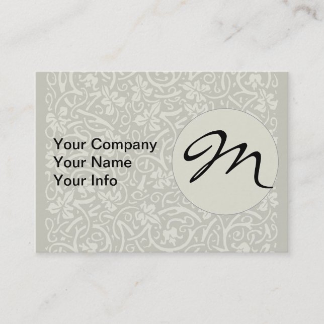 William Morris Grapevine Vine Leaf Pattern Business Card (Front)