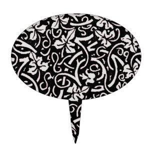 William Morris Grapevine Vine Leaf Pattern Cake Topper