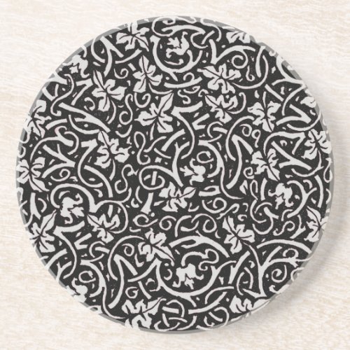 William Morris Grapevine Vine Leaf Pattern Coaster