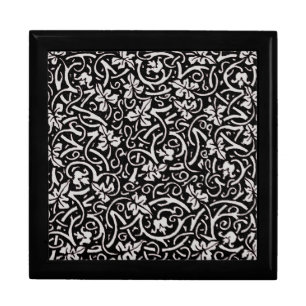 William Morris Grapevine Vine Leaf Pattern Jewelry Box
