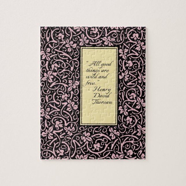 William Morris Grapevine Vine Leaf Pattern Jigsaw Puzzle (Vertical)