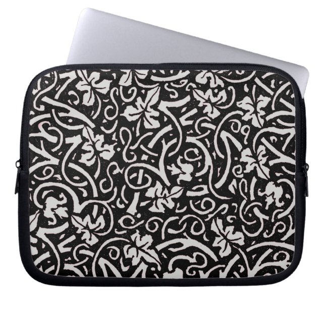 William Morris Grapevine Vine Leaf Pattern Laptop Sleeve (Front)