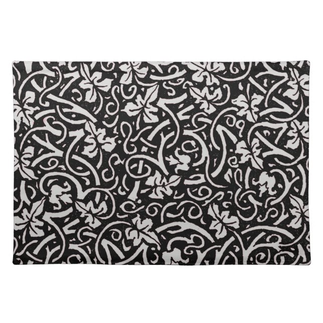William Morris Grapevine Vine Leaf Pattern Placemat (Front)