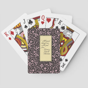 William Morris Grapevine Vine Leaf Pattern Poker Cards