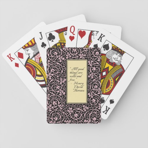 William Morris Grapevine Vine Leaf Pattern Poker Cards