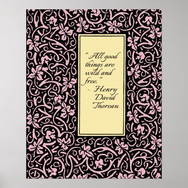 William Morris Grapevine Vine Leaf Pattern Poster (Front)