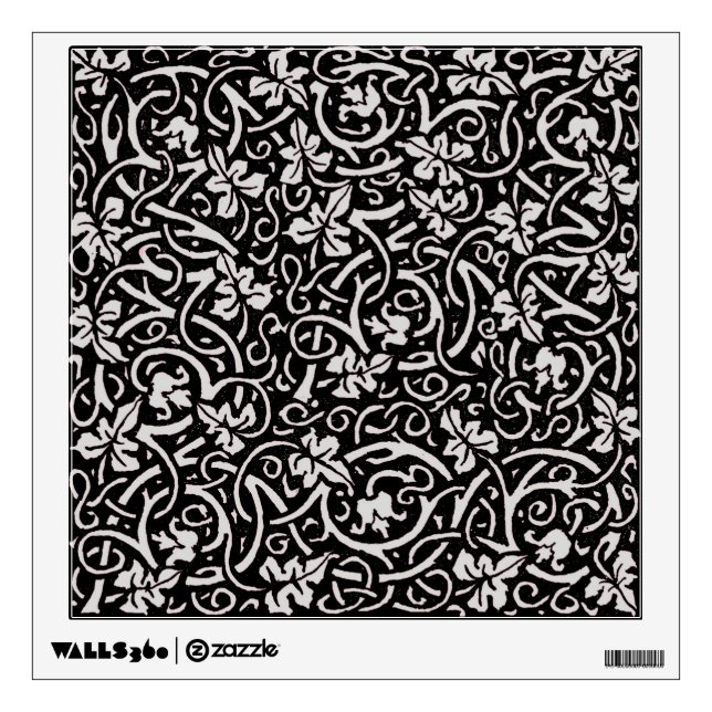 William Morris Grapevine Vine Leaf Pattern Wall Sticker (Front)