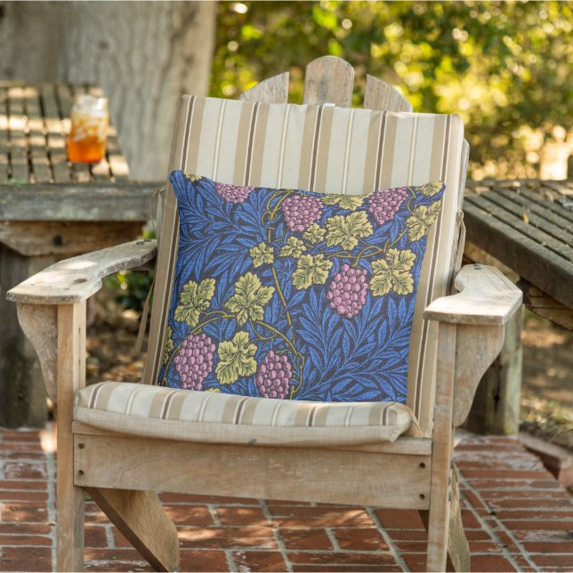 William Morris Grapevine (Wine Vines) Pattern Outdoor Pillow (Chair)
