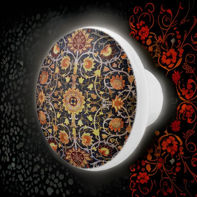 William * Morris  Gray Floral Holland Park Ceramic Knob (Creator Uploaded)