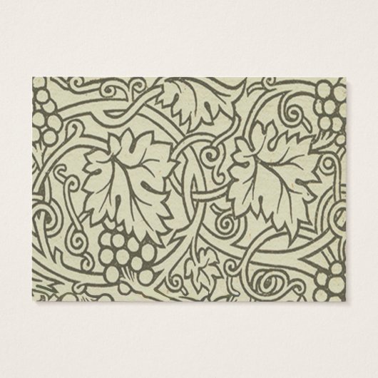 William Morris gray green Grape Vine Pattern (Back)