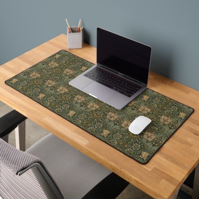 William Morris: Green Honeysuckle Desk Mat (Office 2)
