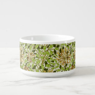 William Morris Green Honeysuckle Floral Wallpaper Bowl