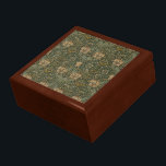 William Morris: Green Honeysuckle Keepsake Box<br><div class="desc">The graceful "Honeysuckle" pattern was designed by William Morris (1834-1896) in 1876; this rendition, crafted in cotton chintz, comes from the book, The art of William Morris, by Aylmer Vallance (London: Chiswick Press, 1897), in the collection of the Sterling and Francine Clark Art Institute Library via the Internet Archive (https://archive.org/details/artofwilliammorr00vall)....</div>