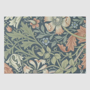 William Morris Green Leicester Vintage Art Nouveau Tissue Paper