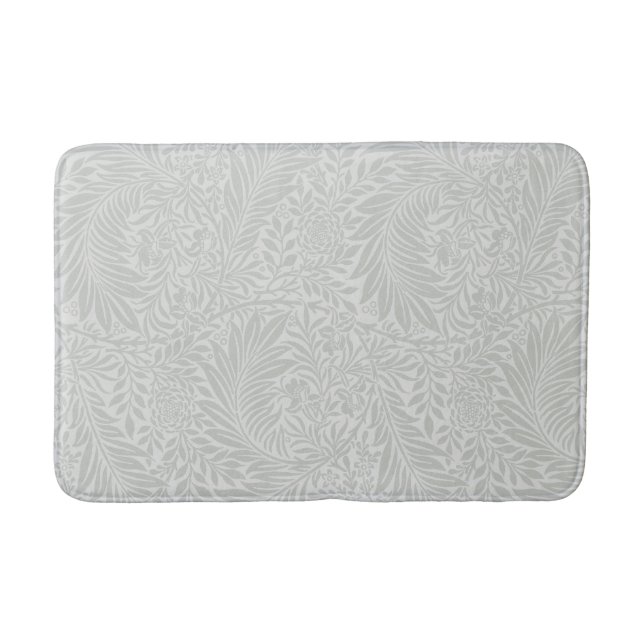 William Morris green pattern  Bath Mat (Front)