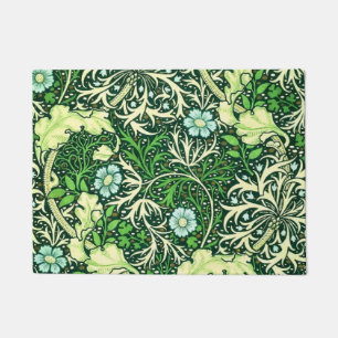 William Morris - Green Seaweed Pattern Doormat