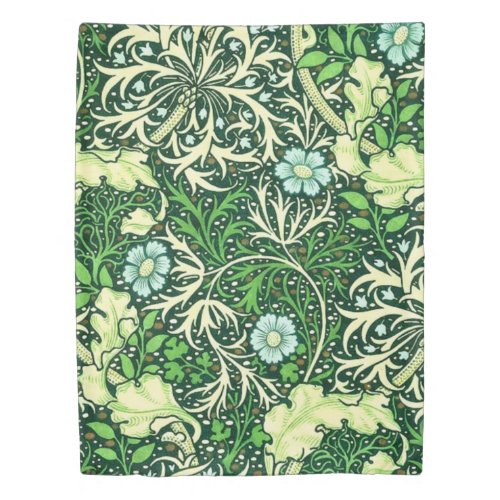 William Morris _ Green Seaweed Pattern Duvet Cover