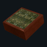 William Morris: Green Tulip & Rose Keepsake Box<br><div class="desc">The rich "Tulip and Rose" pattern was created by the English designer William Morris in 1876. This rendition, crafted in woven wool, comes from the book, The art of William Morris, by Aylmer Vallance (London: Chiswick Press, 1897), in the collection of the Sterling and Francine Clark Art Institute Library via...</div>