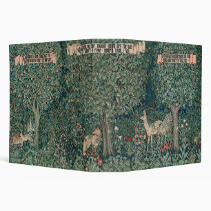 William Morris Greenery Forest Animal Botanical 3 Ring Binder