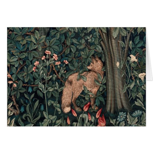 William Morris Greenery Fox Wildlife 