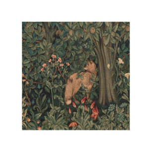 William Morris Greenery Fox Wildlife Art