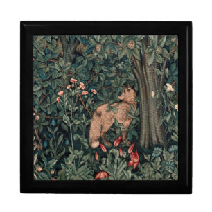 William Morris Greenery Fox Wildlife Art Gift Box