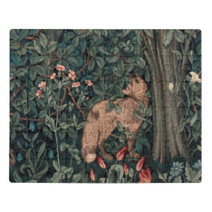 William Morris Greenery Fox Wildlife Art Jigsaw Puzzle