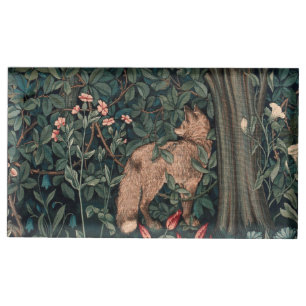 William Morris Greenery Fox Wildlife Art Place Card Holder