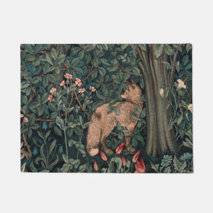 William Morris Greenery Fox Wildlife Doormat