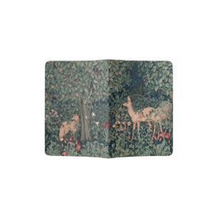 William Morris Greenery Fox Wildlife Passport Holder