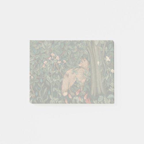 William Morris Greenery Fox Wildlife  Post_it Notes