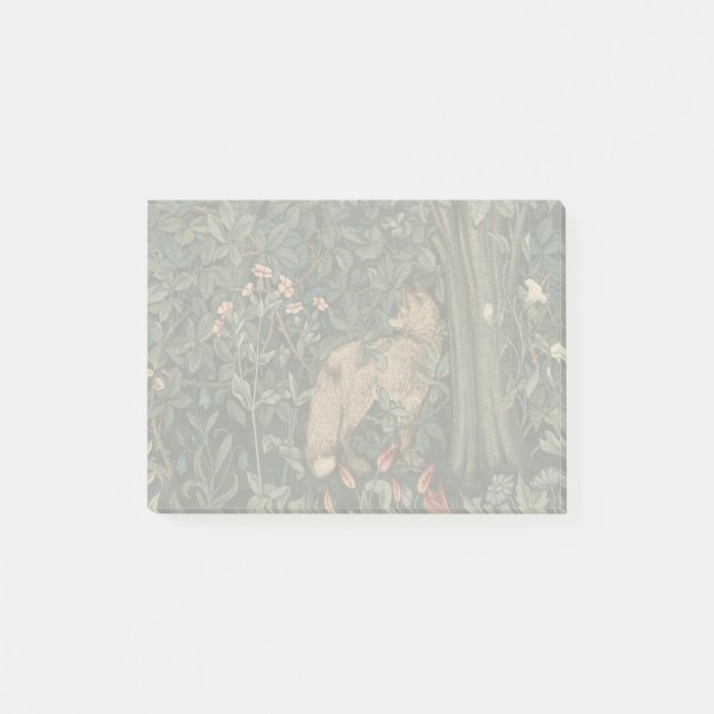 William Morris Greenery Fox Wildlife  Post-it Notes (Front)