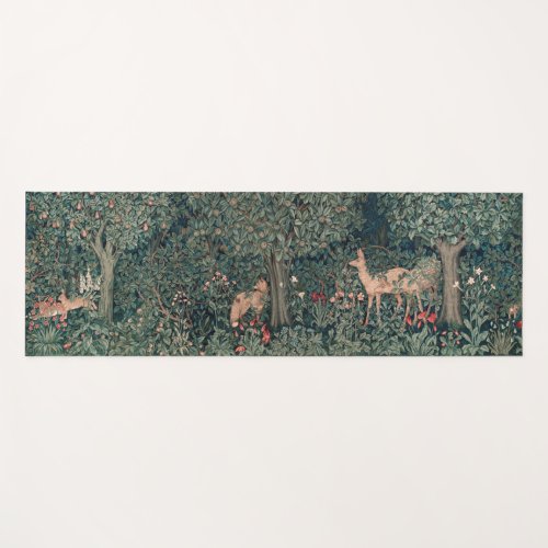 William Morris Greenery Fox Wildlife  Yoga Mat