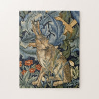 William Morris Hare In A Forest Floral Art Nouveau