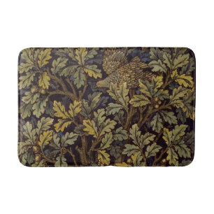 William Morris  Hen Pheasant Bird Tree Botanical Bath Mat
