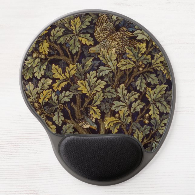 William Morris  Hen Pheasant Bird Tree Botanical Gel Mouse Pad (Front)