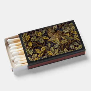 William Morris Hen Pheasant Bird Tree Botanical Matchboxes