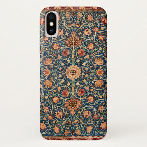 William Morris Holland Park Carpet Pattern iPhone X Case