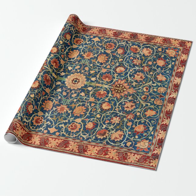 William Morris Holland Park Carpet Pattern Wrapping Paper (Unrolled)