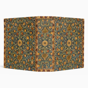 William Morris Holland Park Navy Carpet Art 3 Ring Binder