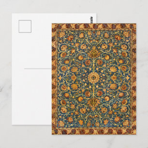 William Morris Holland Park Vintage Carpet Rug Postcard