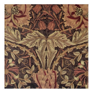 William Morris Honeysuckle Antique Floral Pattern Acrylic Print