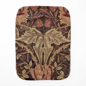 William Morris Honeysuckle Antique Floral Pattern Baby Burp Cloth
