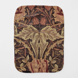 William Morris Honeysuckle Antique Floral Pattern Baby Burp Cloth