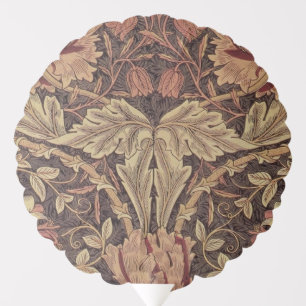 William Morris Honeysuckle Antique Floral Pattern Balloon