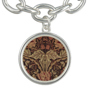 William Morris Honeysuckle Antique Floral Pattern Bracelet