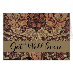 William Morris Honeysuckle Antique Floral Pattern Cards