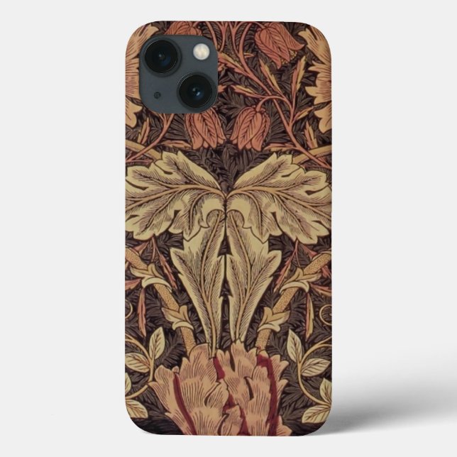 William Morris Honeysuckle Antique Floral Pattern Case-Mate iPhone Case (Back)