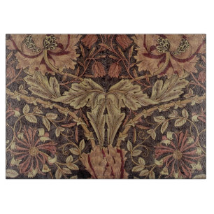 William Morris Honeysuckle Antique Floral Pattern Cutting Board